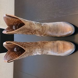 Justin Brown Cowboy Boots Size 7.5B